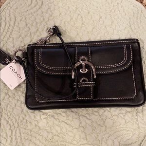 Coach Large Soho Wristlet Black